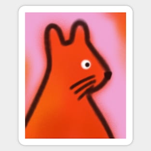 The Orange Creature Sticker